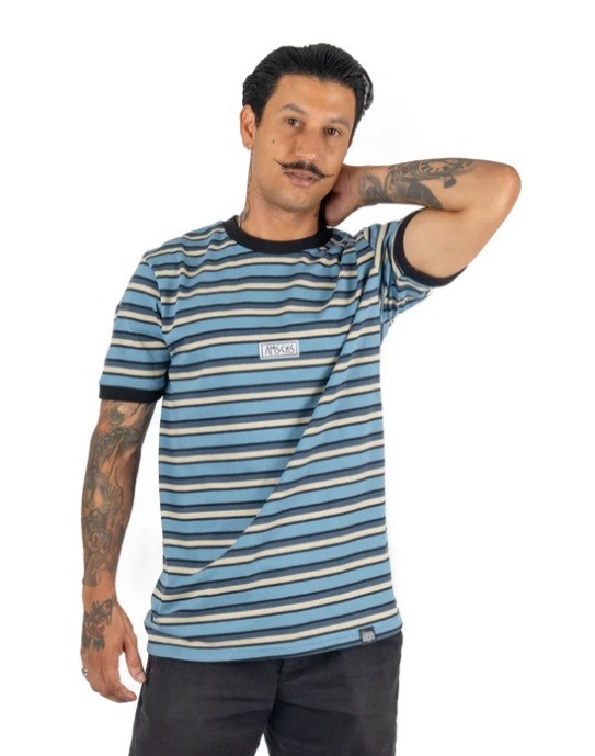 Camiseta unisex Striped Blue